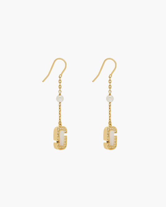 Marc Jacobs The J Marc Luxe Linear Earrings Gold/Crystal