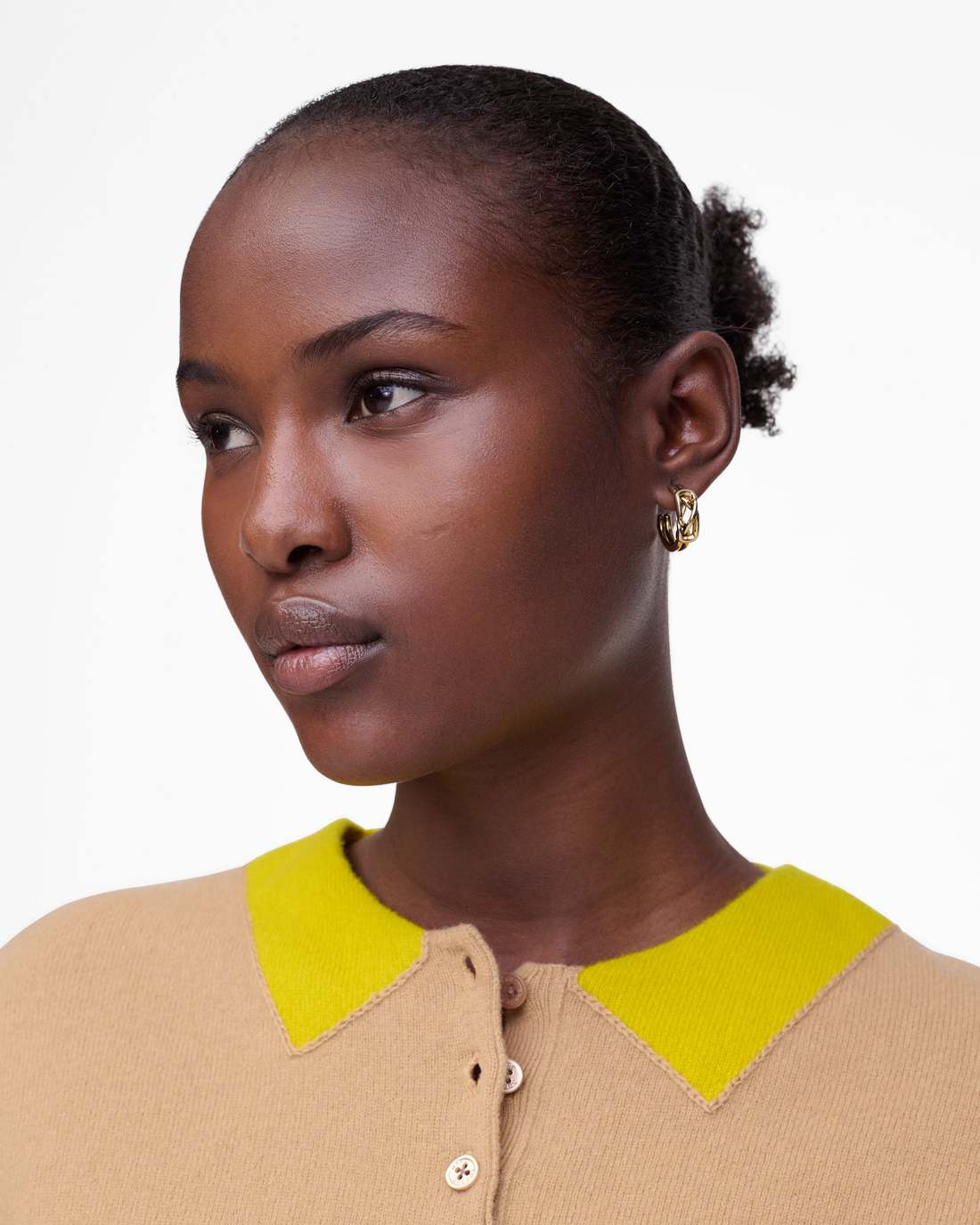 Marc Jacobs The Dual Hoop Earrings Gold
