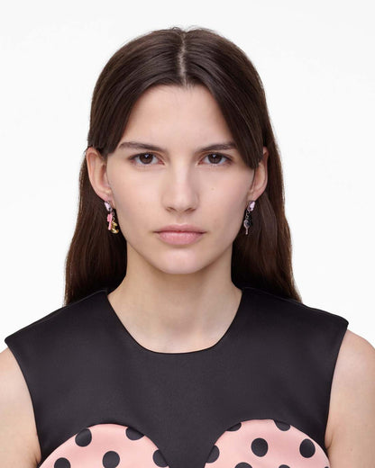 Marc Jacobs The Dollhouse Charm Earrings Silver/Multi