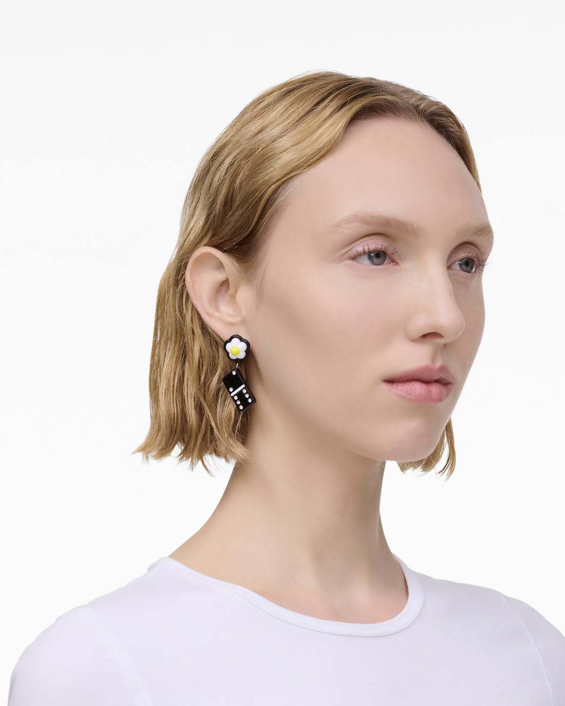 Marc Jacobs The Sticker Charm Earrings Silver Multi
