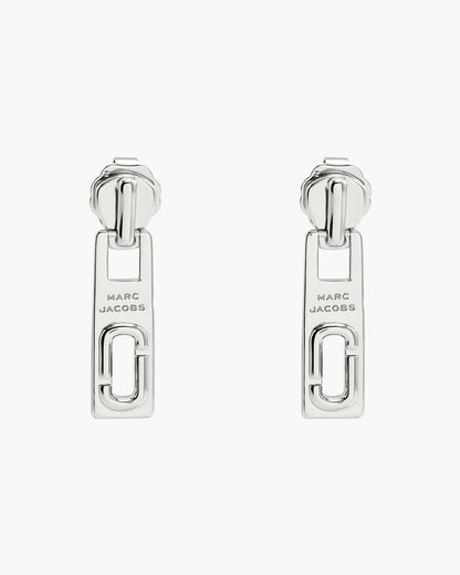 Marc Jacobs J Marc Zipper Earrings Silver
