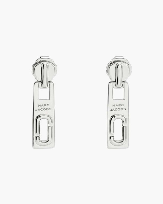 Marc Jacobs J Marc Zipper Earrings Silver