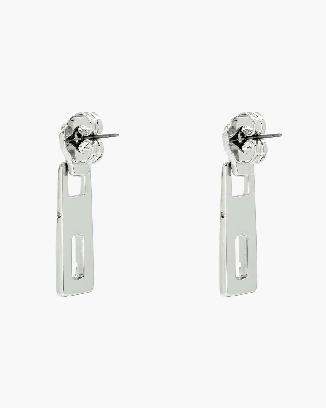 Marc Jacobs J Marc Zipper Earrings Silver
