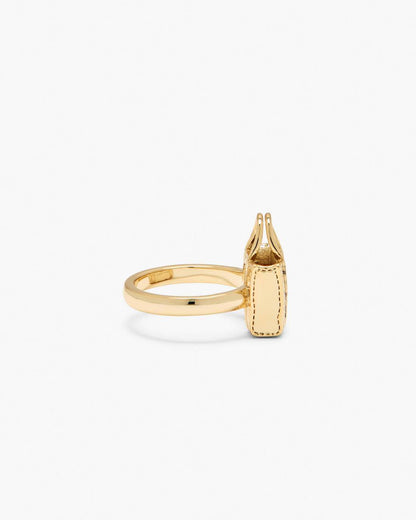 Marc Jacobs The Tote Bag Ring Light Antique Gold