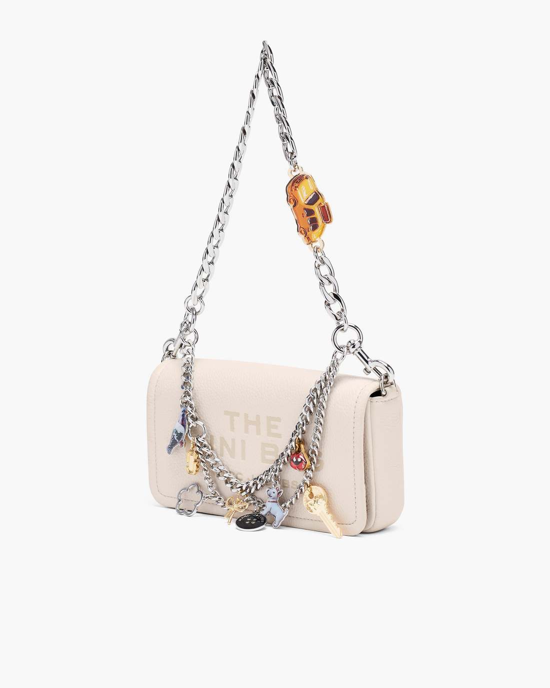 Marc Jacobs The Trinket Charm Chain Shoulder Strap Nickel
