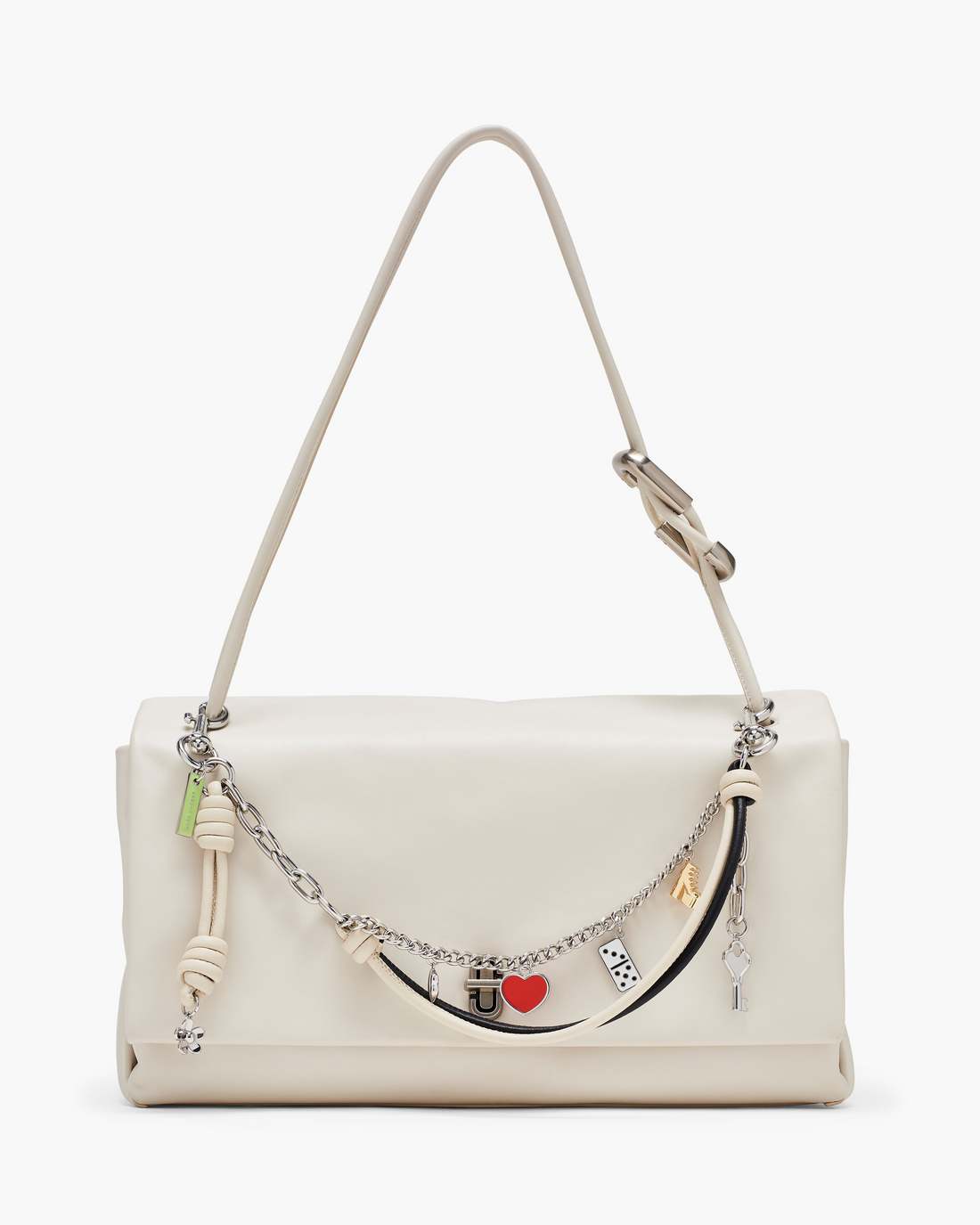Marc Jacobs The Mini Icon Chain Bag Charm Black/Cloud White