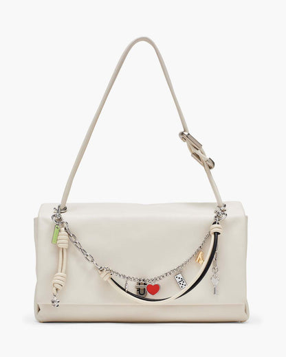 Marc Jacobs The Mini Icon Chain Bag Charm Black/Cloud White