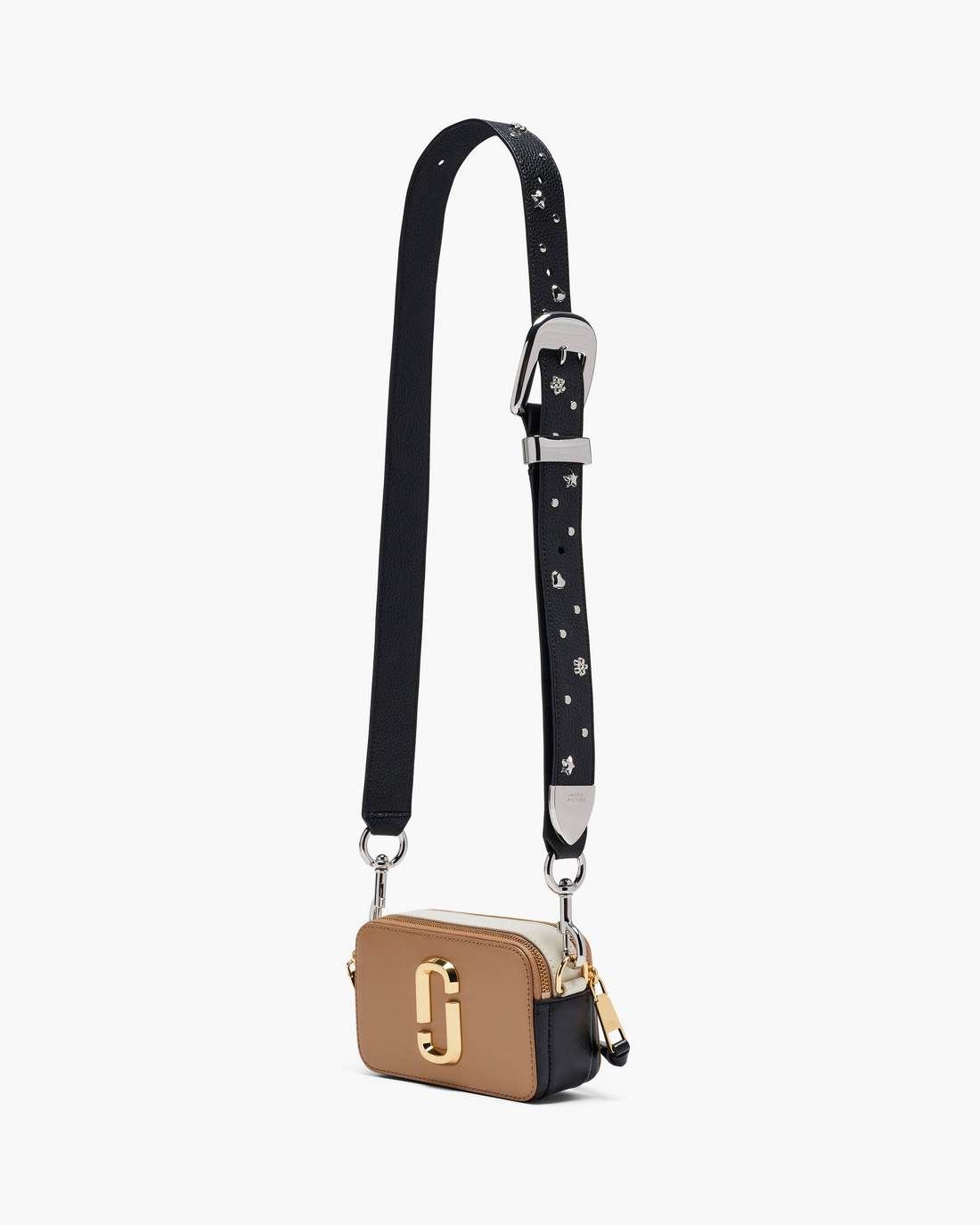 Marc Jacobs The Mini Icon Stud Leather Strap Black Multi