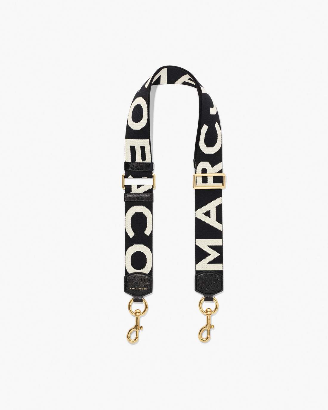 Marc Jacobs The Logo Webbing Strap Black/White
