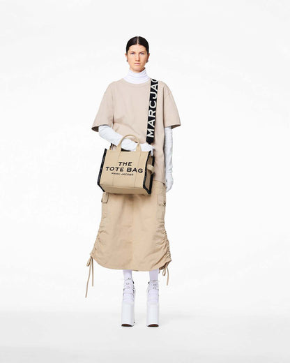 Marc Jacobs The Logo Webbing Strap Black/White