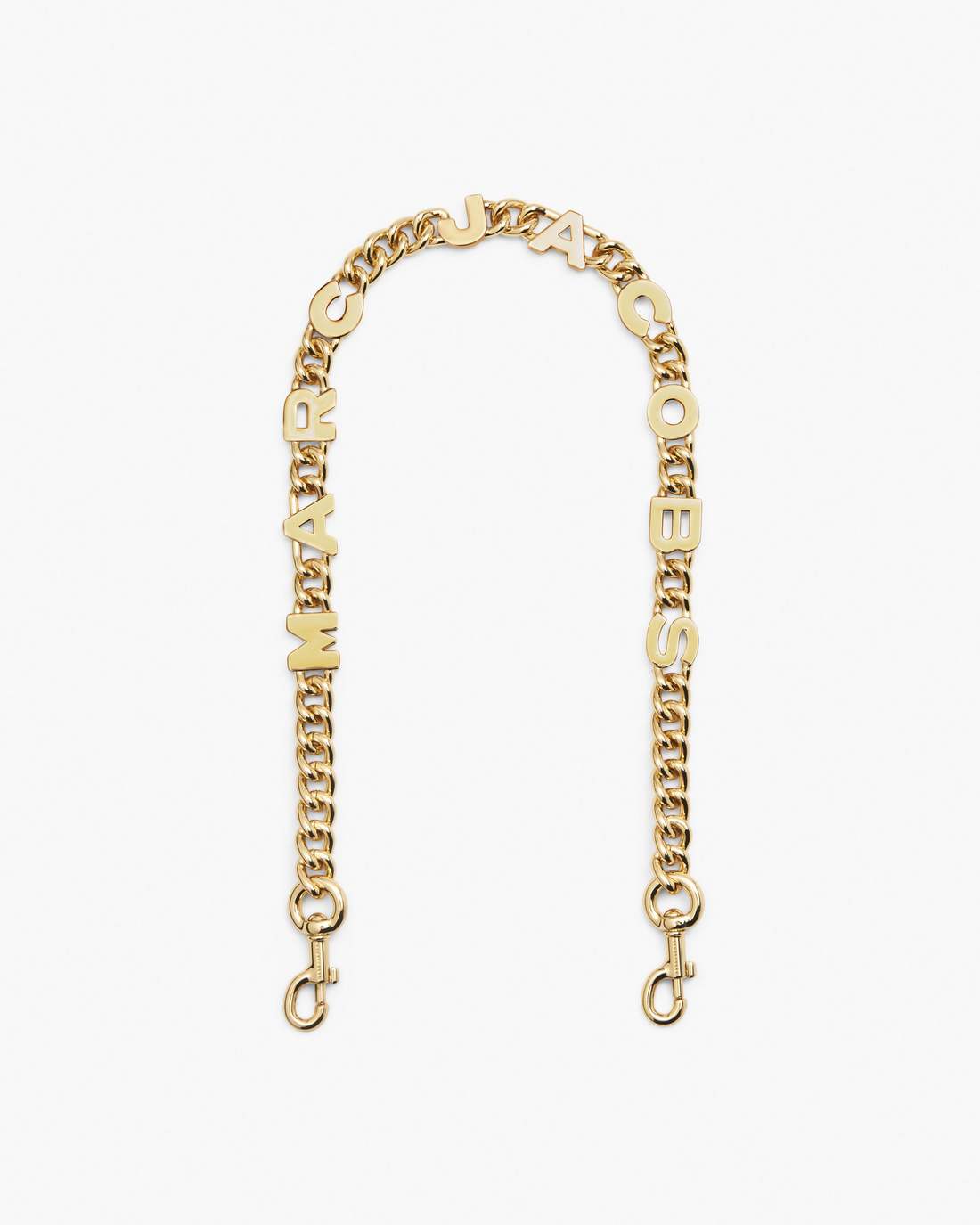 Marc Jacobs The Logo Chain Shoulder Strap Gold