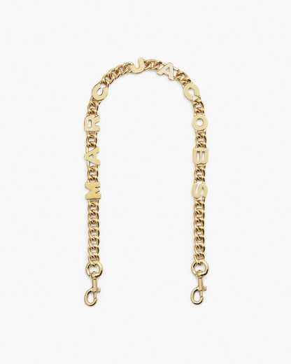 Marc Jacobs The Logo Chain Shoulder Strap Gold
