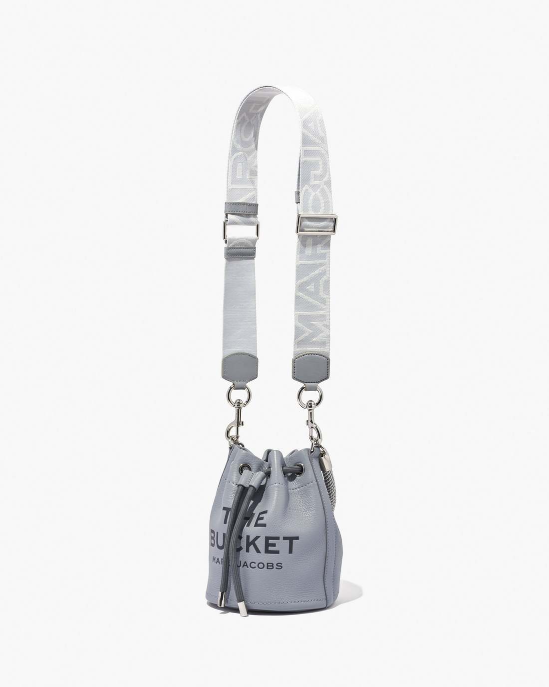 Marc Jacobs The Outline Logo Webbing Strap Wolf Grey Multi