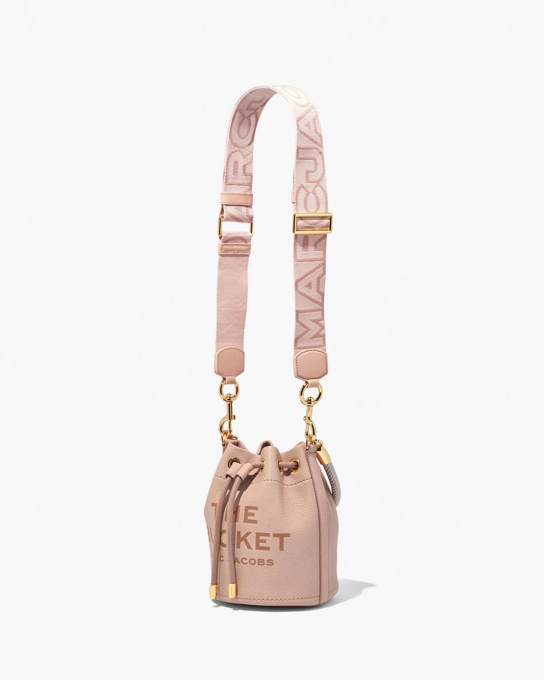 Marc Jacobs The Outline Logo Webbing Strap Rose Multi