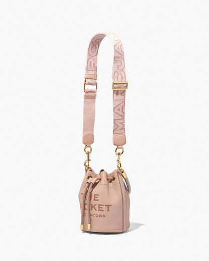 Marc Jacobs The Outline Logo Webbing Strap Rose Multi