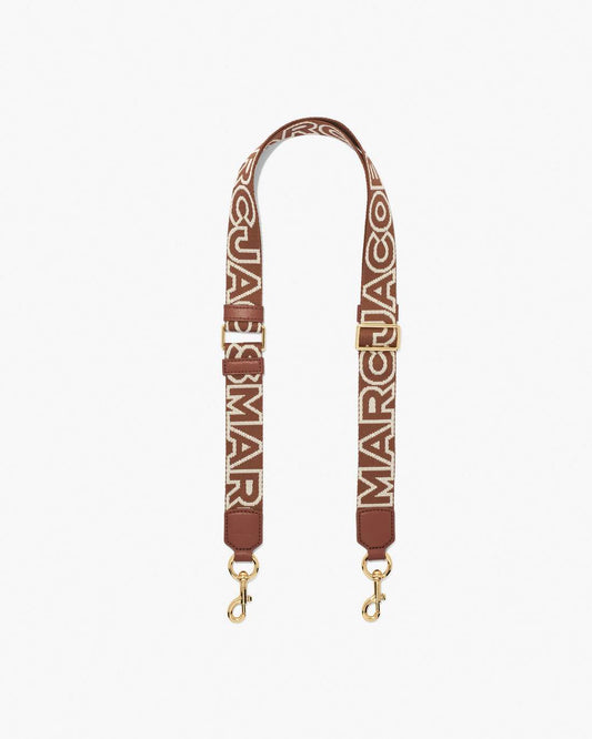 Marc Jacobs The Thin Outline Logo Webbing Strap Argan Oil Multi