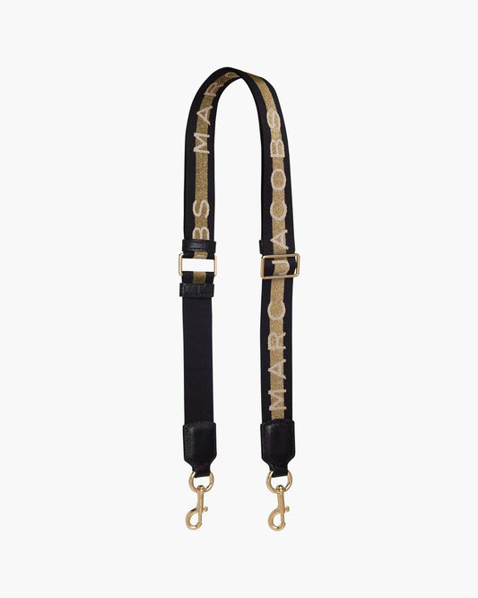 Marc Jacobs The Logo Webbing Strap Slim Gold Multi