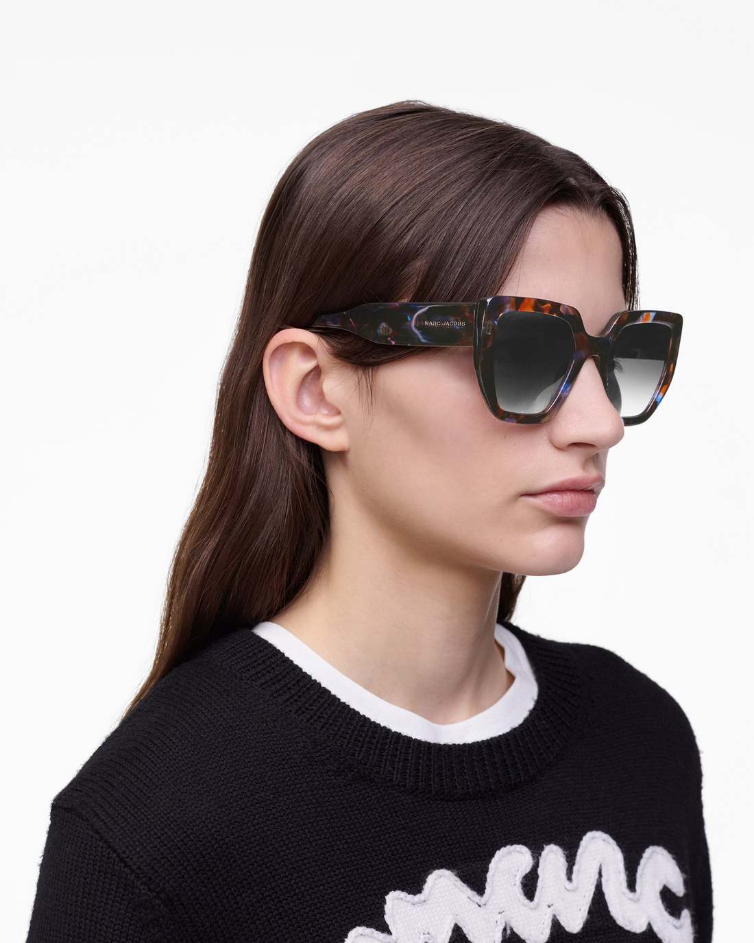 Marc Jacobs The J Marc Square Sunglasses Havana Multi