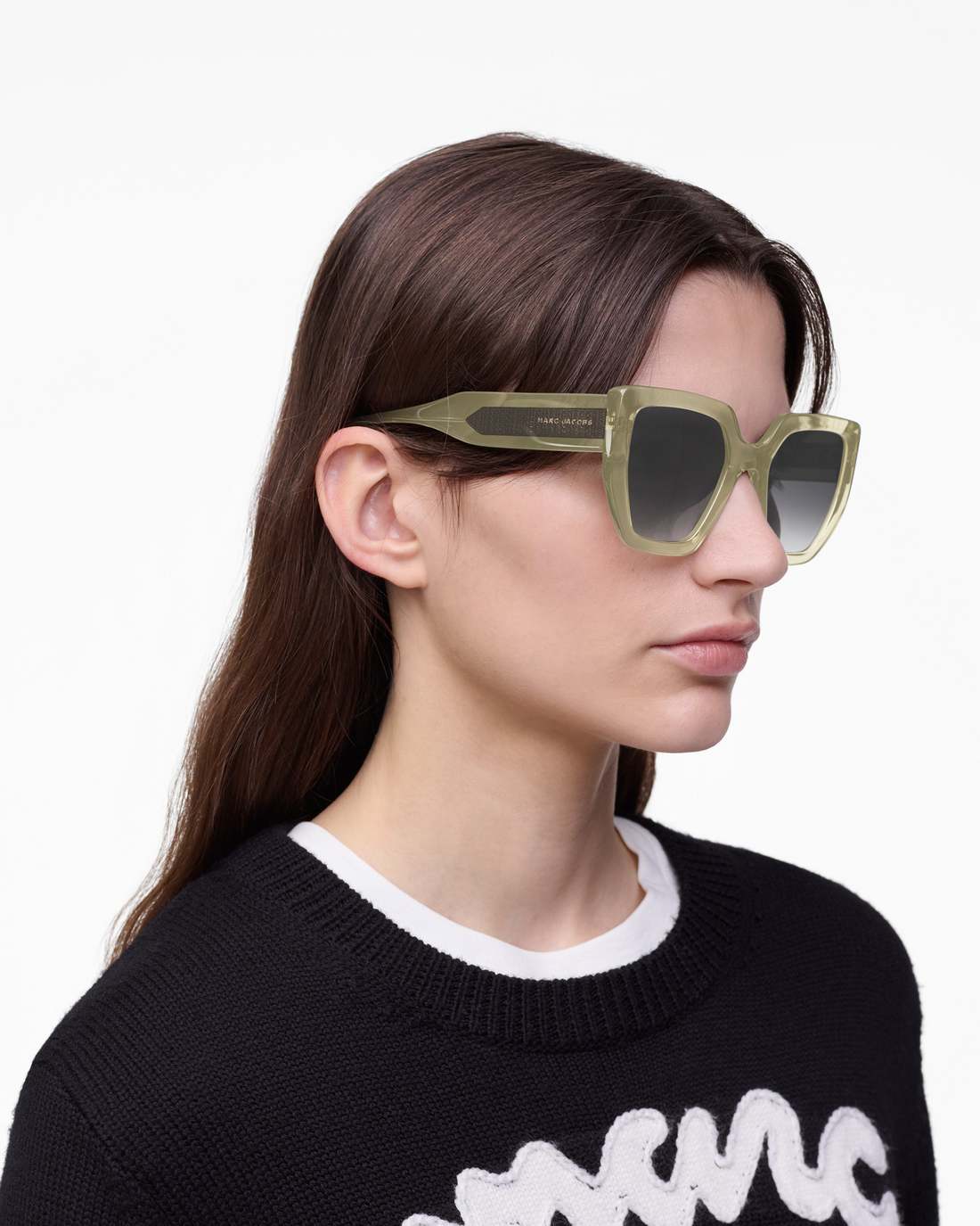 Marc Jacobs The J Marc Square Sunglasses Olive