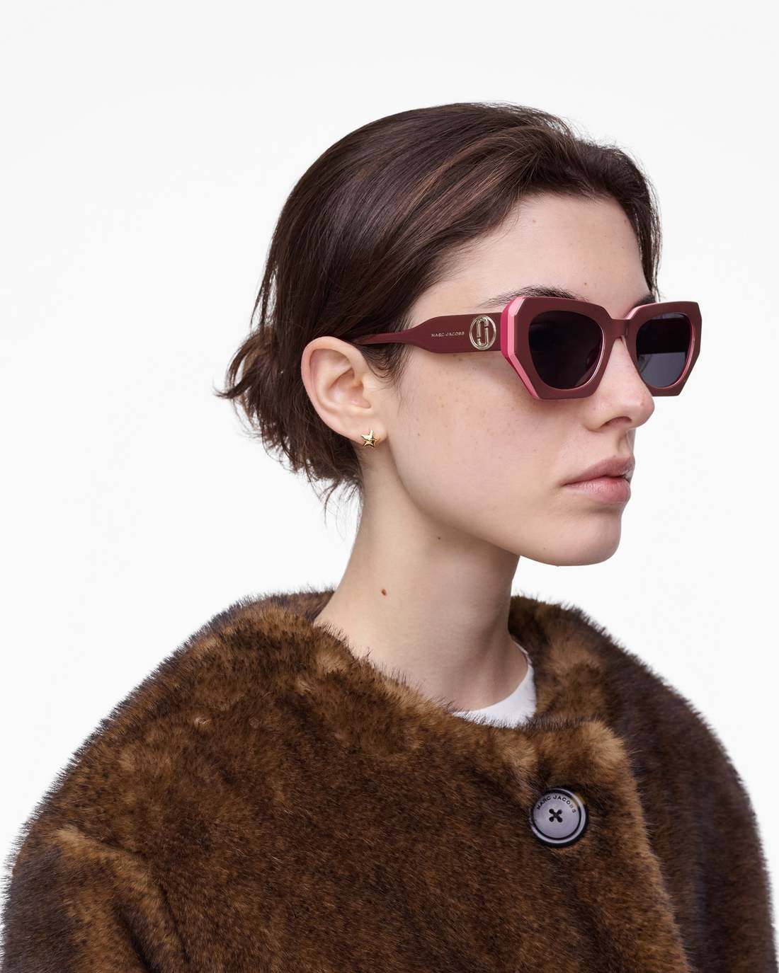 Marc Jacobs The J Marc Cat Eye Sunglasses Red/Pink