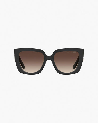 Marc Jacobs The J Marc Square Cutout Sunglasses Black