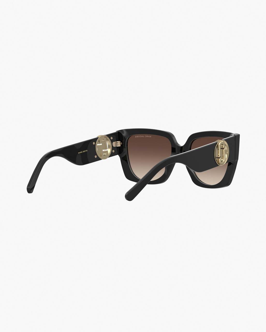 Marc Jacobs The J Marc Square Cutout Sunglasses Black
