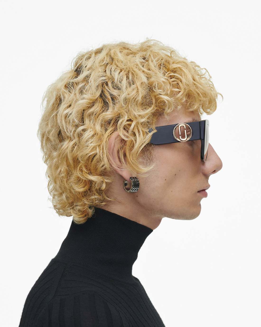 Marc Jacobs The J Marc Square Cutout Sunglasses Black
