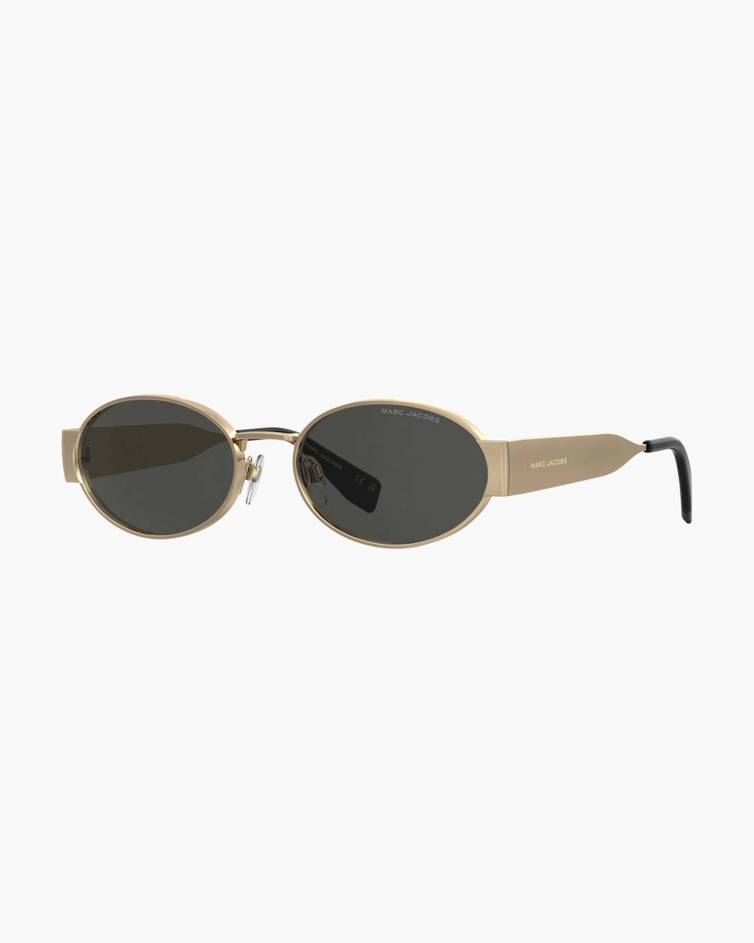 Marc Jacobs The Classic Logo Round Sunglasses Black/Gold