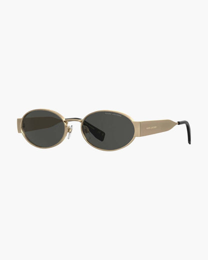 Marc Jacobs The Classic Logo Round Sunglasses Black/Gold
