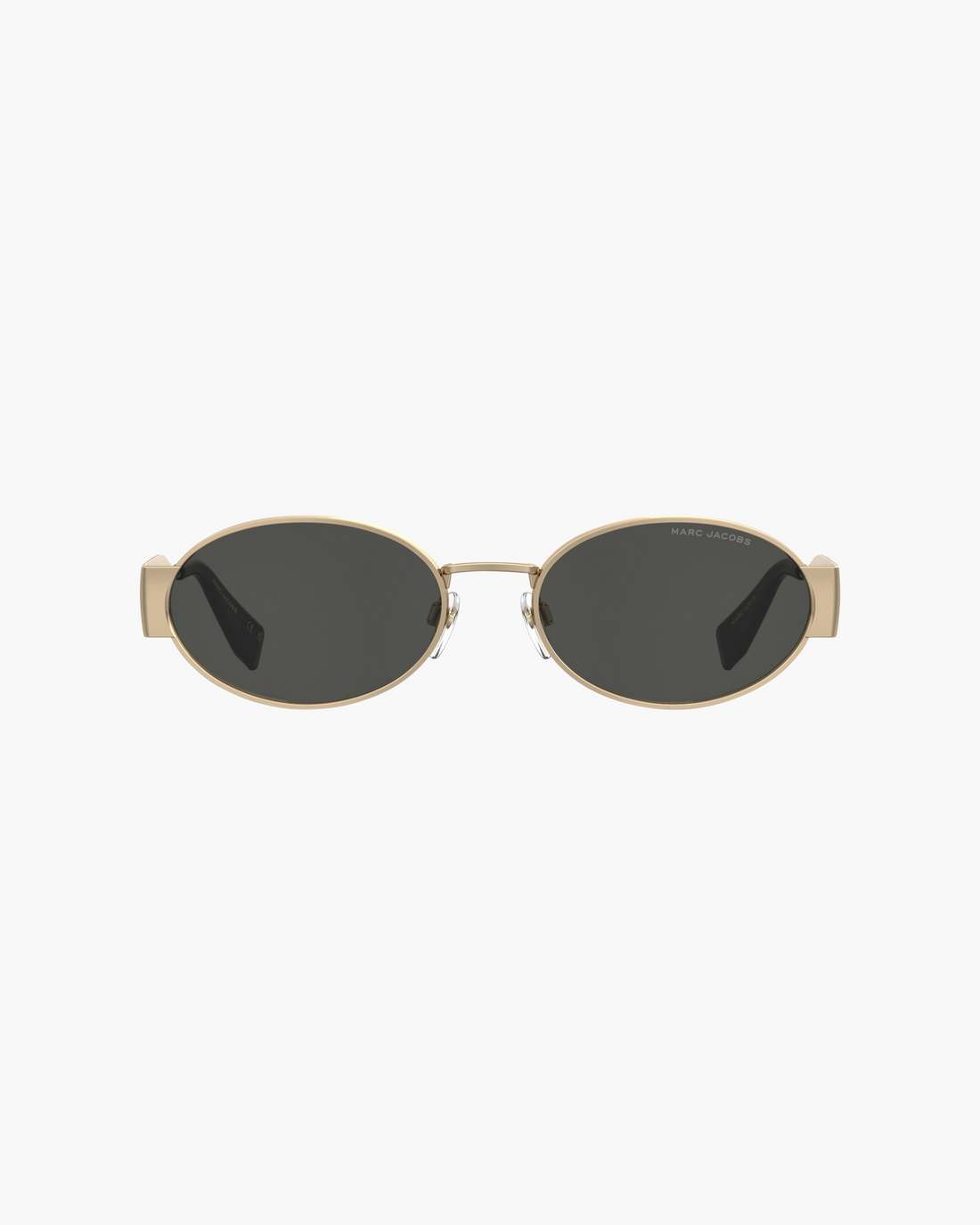 Marc Jacobs The Classic Logo Round Sunglasses Black/Gold
