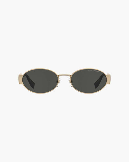 Marc Jacobs The Classic Logo Round Sunglasses Black/Gold
