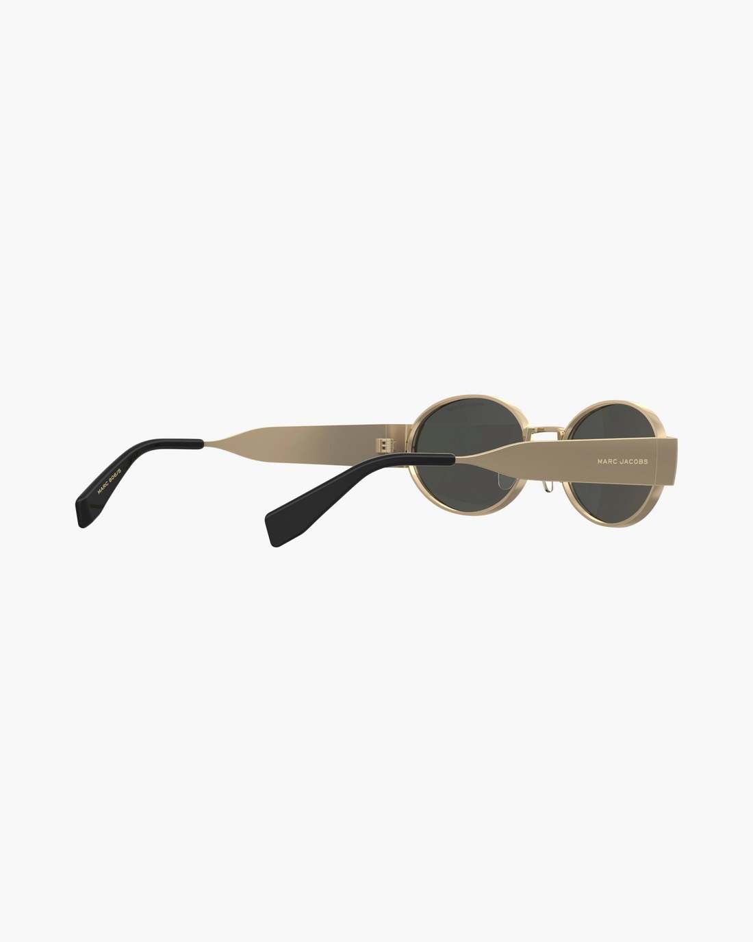 Marc Jacobs The Classic Logo Round Sunglasses Black/Gold