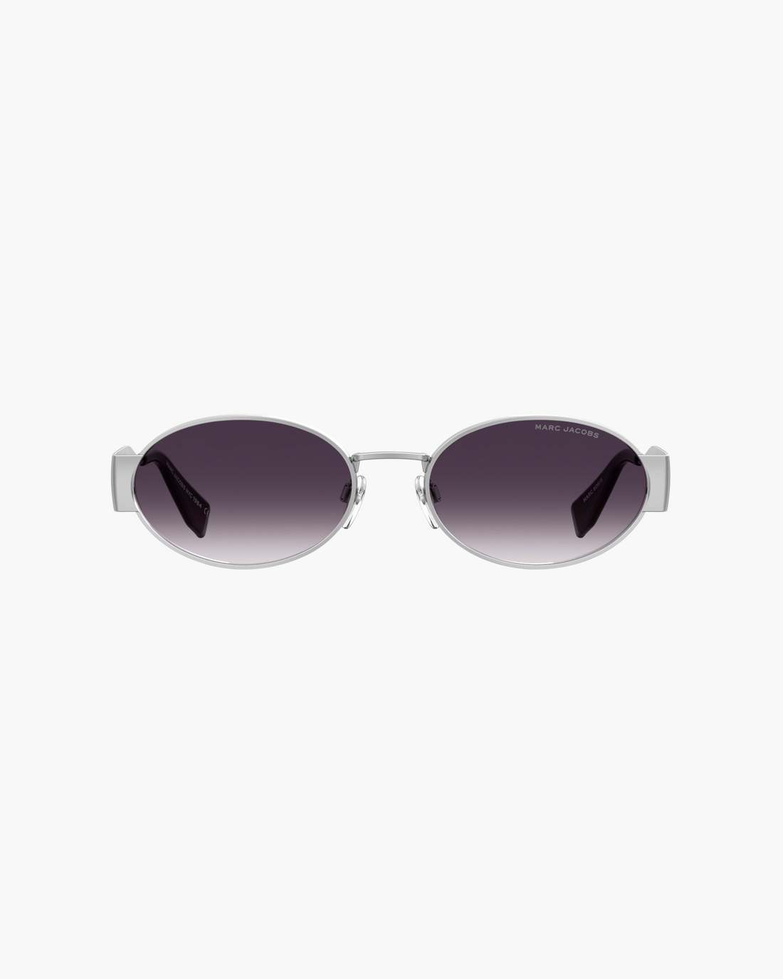 Marc Jacobs The Classic Logo Round Sunglasses Silver