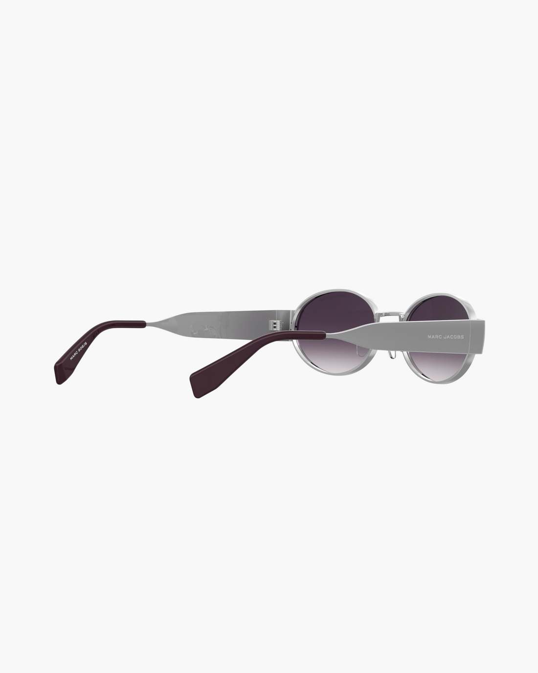 Marc Jacobs The Classic Logo Round Sunglasses Silver