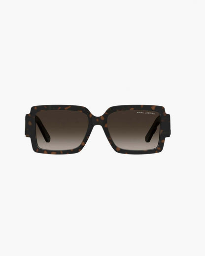 Marc Jacobs The Bold Logo Square Sunglasses Havana