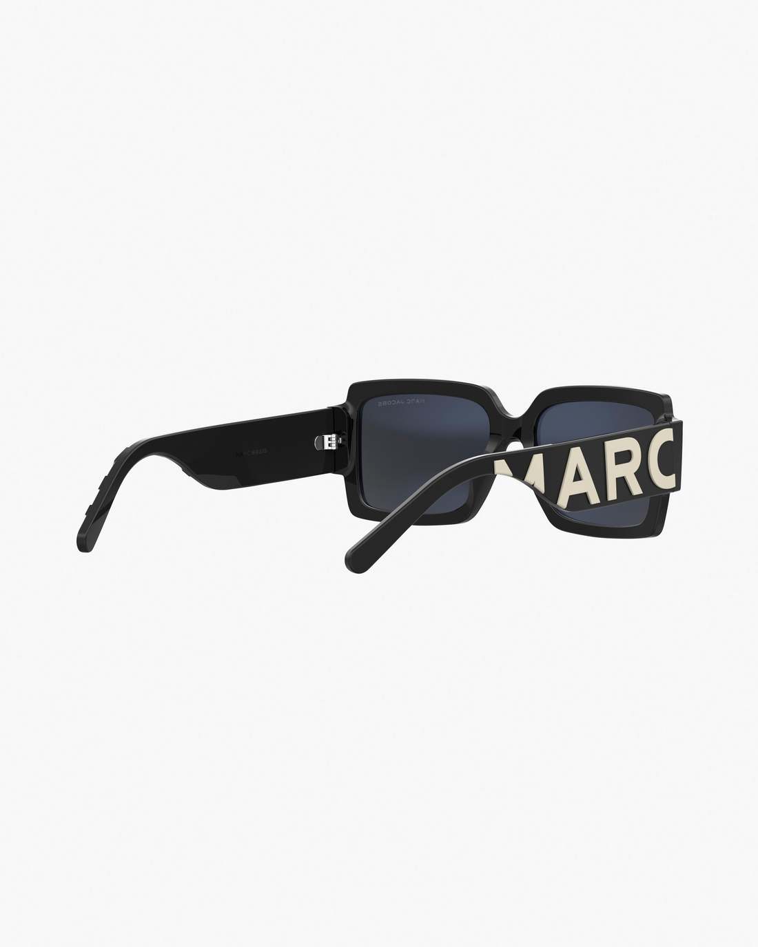 Marc Jacobs The Bold Logo Square Sunglasses Black/White