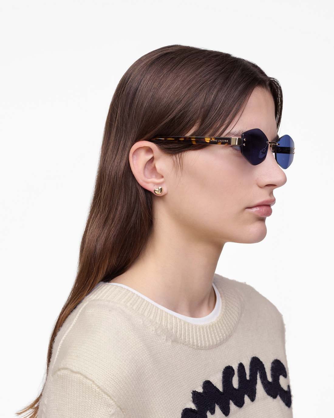 Marc Jacobs The Chain Sunglasses Gold