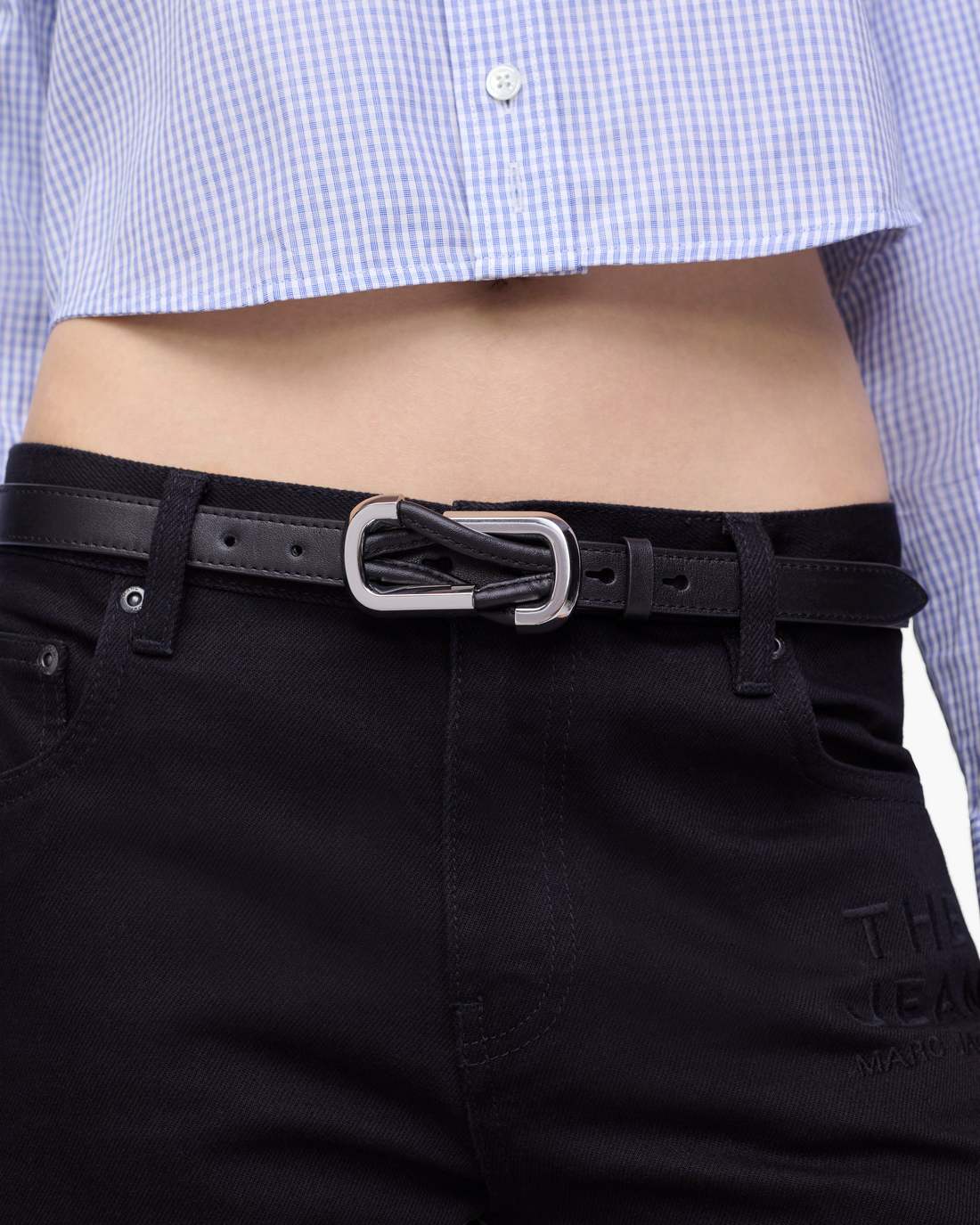 Marc Jacobs The Dual Belt Black/Silver
