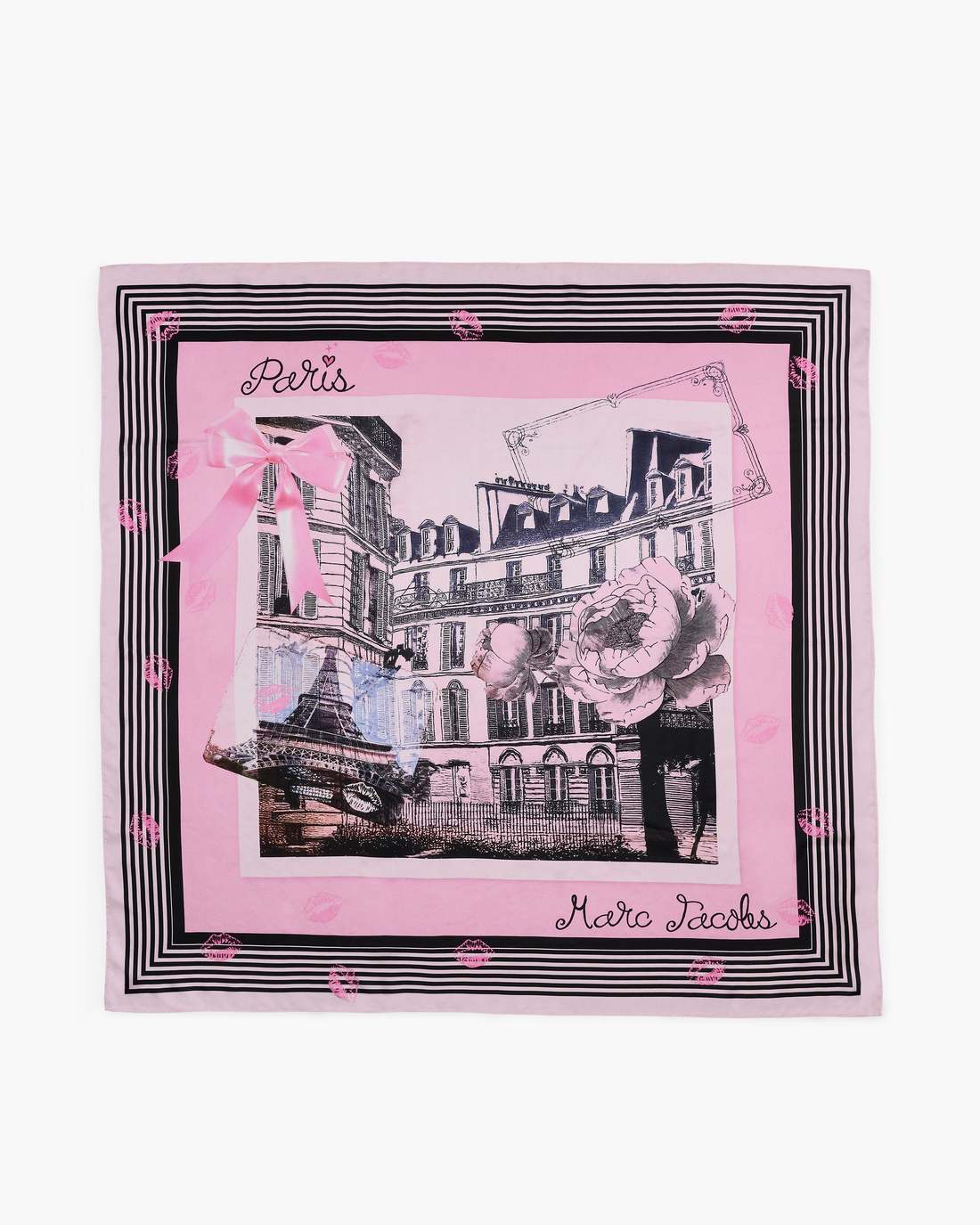 Marc Jacobs The City Silk Scarf Paris Paris