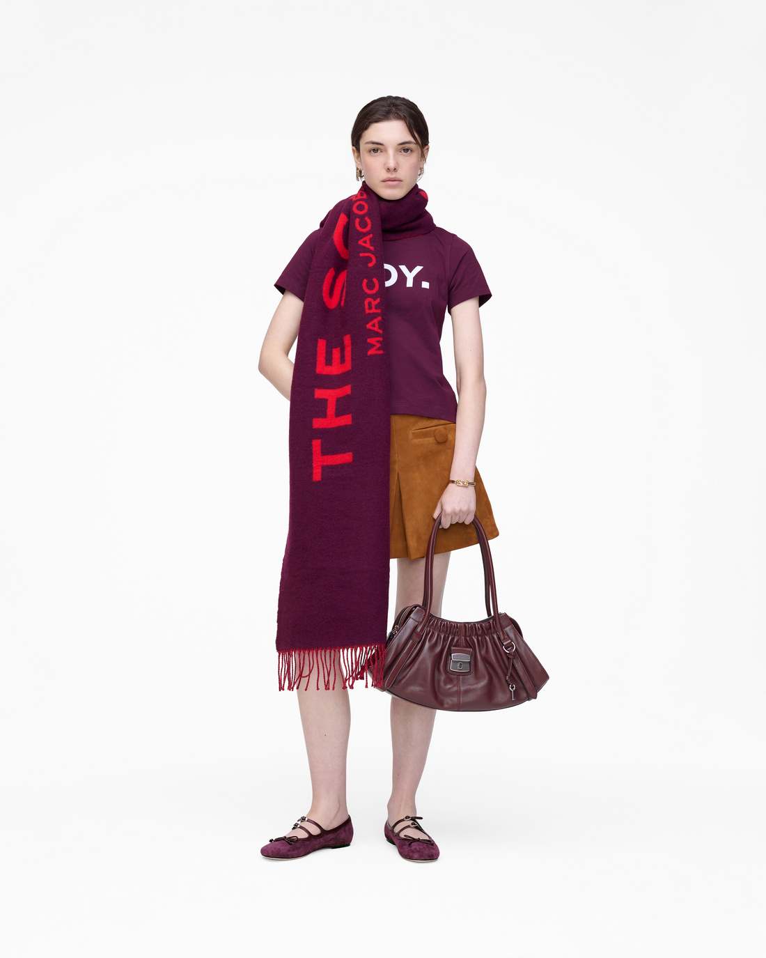 Marc Jacobs The Scarf Dark Plum
