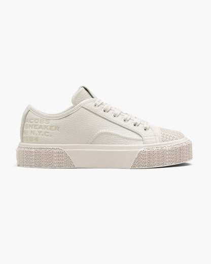 Marc Jacobs The Leather Sneaker Cotton White