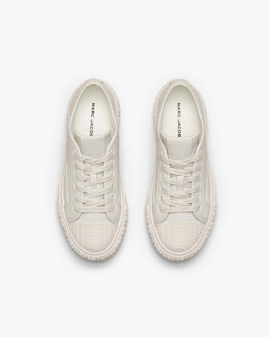Marc Jacobs The Leather Sneaker Cotton White