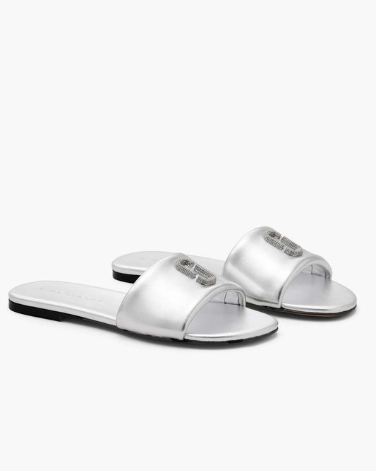 Marc Jacobs The Pave Snapshot Slide Silver