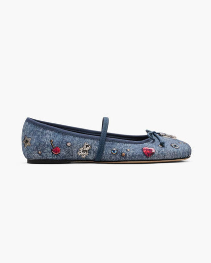 Marc Jacobs The Trinket Charm Sabrina Ballerina Medium Wash Multi