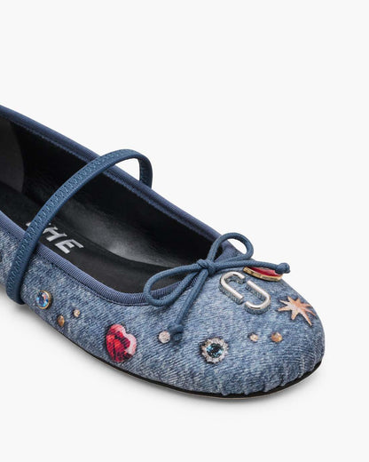 Marc Jacobs The Trinket Charm Sabrina Ballerina Medium Wash Multi
