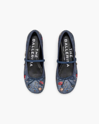 Marc Jacobs The Trinket Charm Sabrina Ballerina Medium Wash Multi
