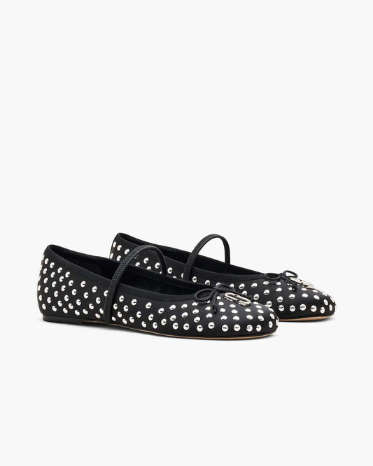 Marc Jacobs The Studded Sabrina Ballerina Black Multi