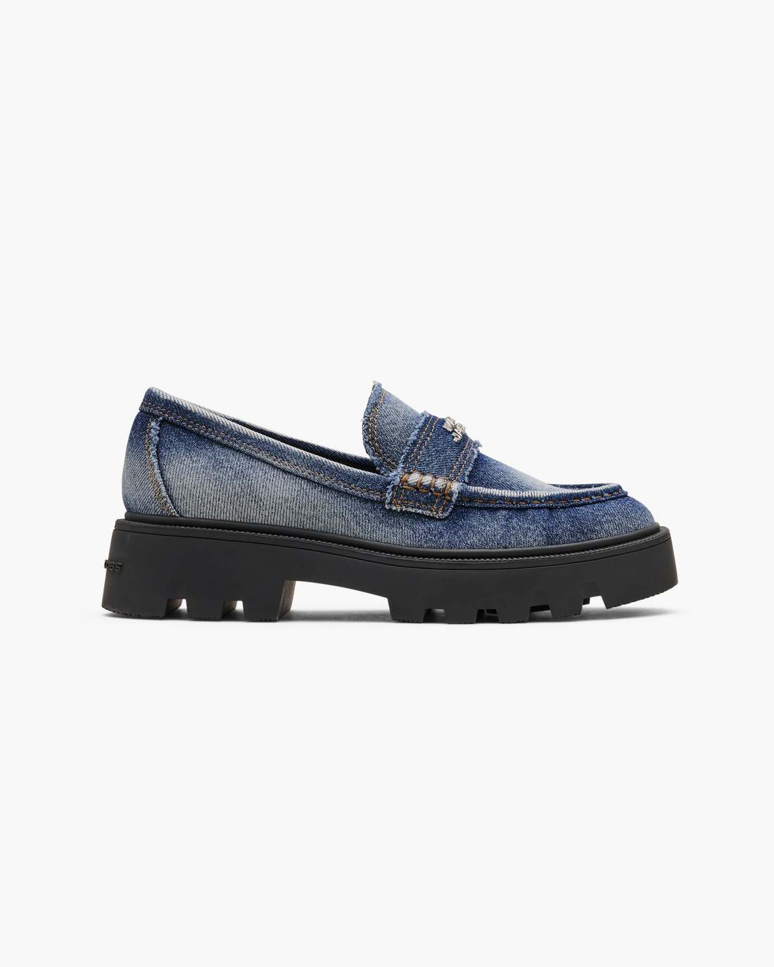 Marc Jacobs The Faded Denim Frankie Loafer Faded Vintage Indigo