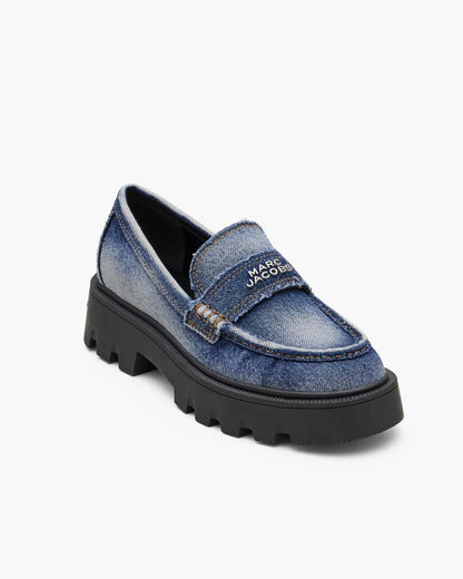 Marc Jacobs The Faded Denim Frankie Loafer Faded Vintage Indigo
