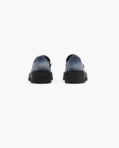 Marc Jacobs The Faded Denim Frankie Loafer Faded Vintage Indigo